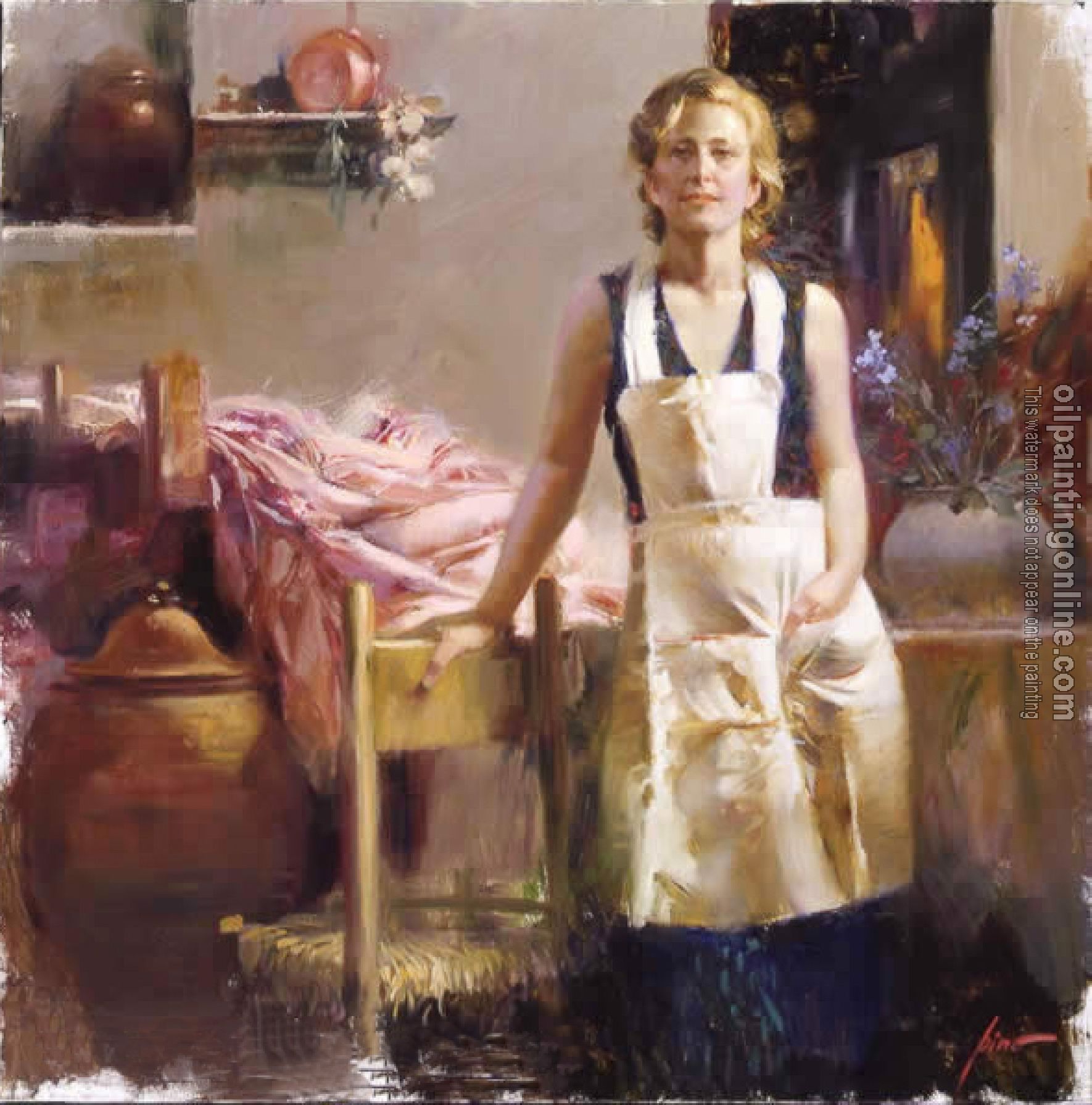 Pino Daeni - Impression oil painting.